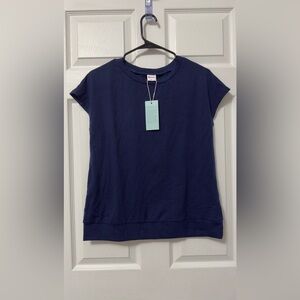 Classic Navy Short Sleeve Top